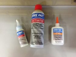 Stick Fast Glue, Activator, Debonder